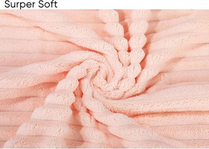 Luxury 2-Piece Quick-Dry Bath Towel Set 27.5X 55 Inches – Ultra Soft Microfiber for Bathroom, Bar, Pool, Gym & Travel – Elegant Twill Design