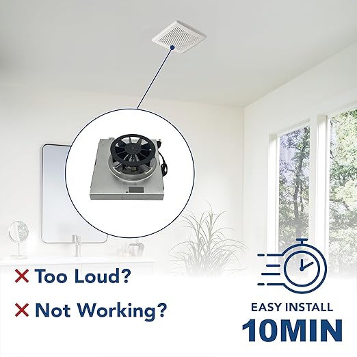 Broan-NuTone Genuine Replacement Motor/Wheel for 50 CFM Bathroom Fans, Fits Select Models