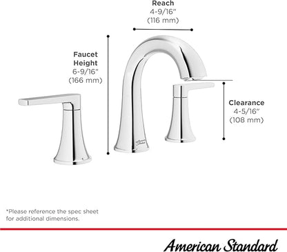 American Standard 7429801.295 Becklow Two-Handle 8-Inch Widespread Bathroom Faucet, Bathroom Sink Faucet, 1.2 GPM, Brushed Nickel