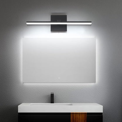 Black Bathroom Vanity Lights - 18 inch Modern LED Bathroom Light Fixtures Dimmable Vanity Light Acrylic Bath Room Lighting Fixture Over Mirror