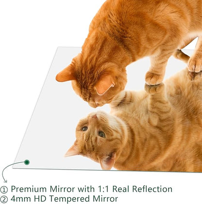Mirrorons Bathroom Mirror 28"×36", Modern Bathroom Vanity Mirror, Frameless Mirror with Polished Edge for Bedroom, Living Room, Entryway, Shatterproof (Horizontal/Vertical)
