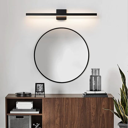 KAISITE Modern Bathroom Vanity Light - Black LED Bar Vanity Light Fixture Over Mirror, 32 Inch, Dimmable, 5CCT