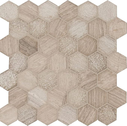 MSI Honeycomb Hexagon Natural Marble Tile for Kitchen Backsplash, Wall Tile for Bathroom, Floor Tile, Accent Wall Tile, and Shower Wall