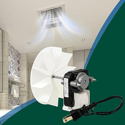 Wuzeautk Universal SM550 Bathroom Exhaust Vent Fan Motor Replacement Electric Motor Kit Fit for Nu-Tone B-roan |120V|3000 RPM|50 CFM| Replaces C65878, VFM100, C01575, 65100, EM550, EM750