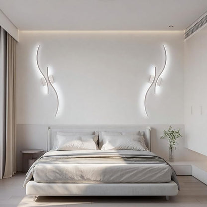 CANEOE Modern Led Wall Light, 39inch Brushed Nickel Indoor Led Wall Sconce Lighting for Living Room Hallway Bedroom Bedside Wall Lamp (Brushed Nickel,6000K,1 Pack)
