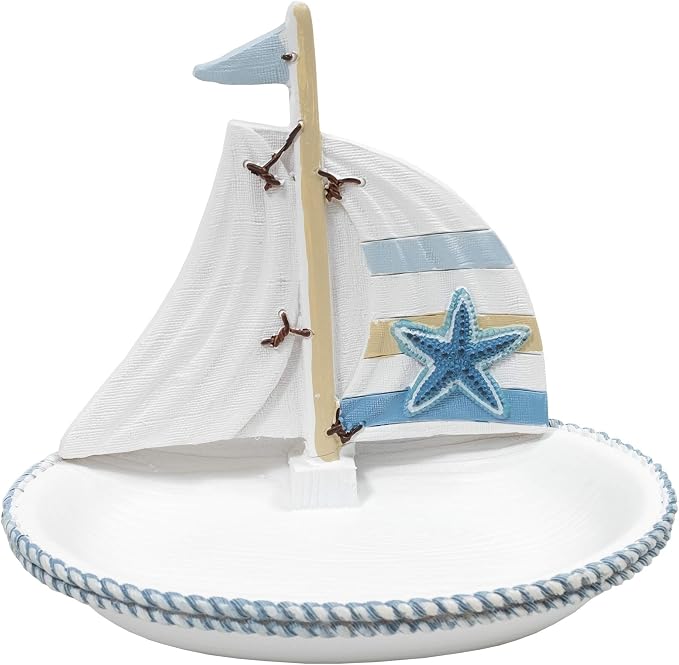 Sweet Home Collection Bathroom Accessories Sets Unique Collections Modern Classic Contemporary Decorative Beautiful Designs Bath Shower Tub Décor, Soap Dish, Beach Life (Pack of 1)