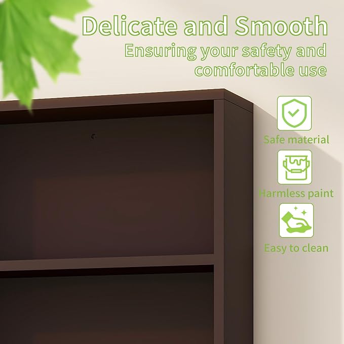 Bathroom Wall Cabinet, Medicine Cabinet, with Mirror & Towel Bar, Espresso