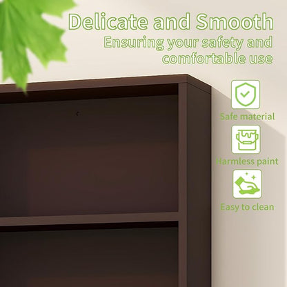 Bathroom Wall Cabinet, Medicine Cabinet, with Mirror & Towel Bar, Espresso