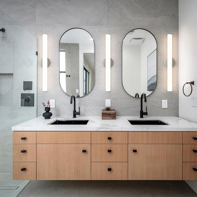 LED Bathroom Vanity Light 4Pack, 16W 24inch Bathroom Lights Fixture, Dimmable 1600LM Led Vanity Lights Bar, 4000K Natural White Bath Wall Lighting Fixture, Vanity Light Fixtures Over Mirror