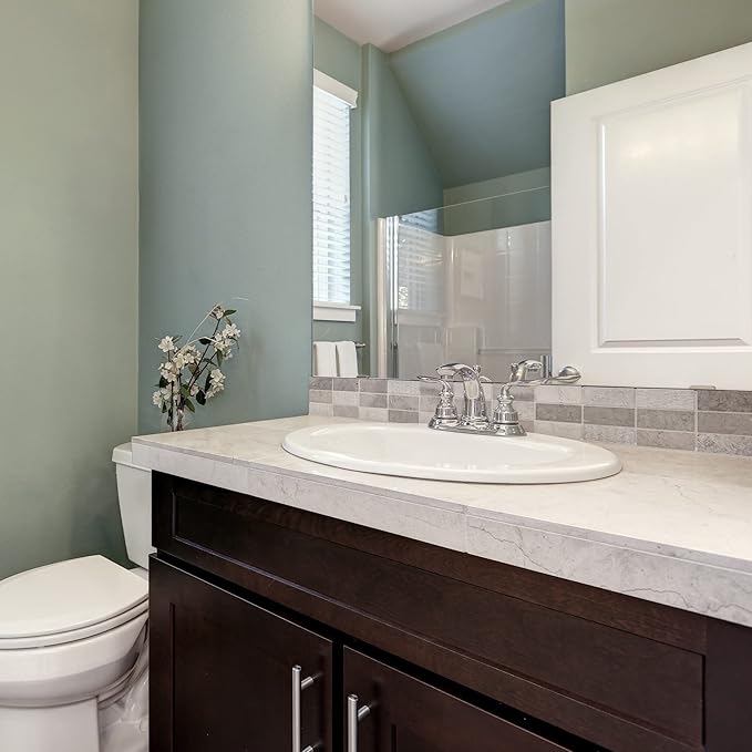 Design House 583203-WHT Traditional Simple Oval Drop-In Sink 20x17 Single Basin in White