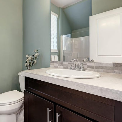 Design House 583203-WHT Traditional Simple Oval Drop-In Sink 20x17 Single Basin in White