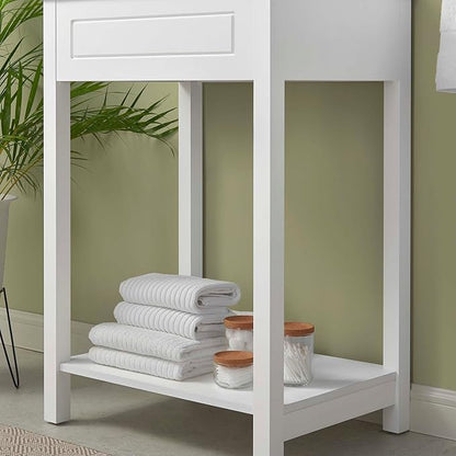 Modway Altura 24" Bathroom Vanity Cabinet (Sink Basin Not Included), 24 Inch, White