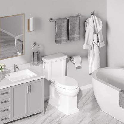 4PCS Brushed Nickel Bathroom Accessories Set, 24-Inch Towel Bar Set | Durable SUS304 Stainless Steel Bathroom Hardware Set, Towel Racks for Bathroom Wall Mounted, Modern Home Decor