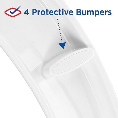 Clorox Round Scented Plastic Toilet Seat with Easy-Off Hinges