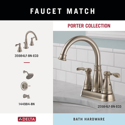 Delta Faucet Porter Toilet Paper Holder, SpotShield Brushed Nickel , Bathroom Accessories, PTR50-BN