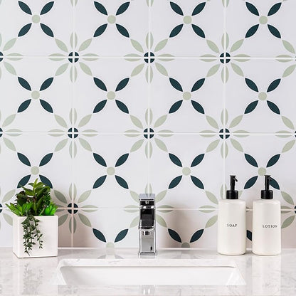 MSI Greta 8x8 in. Encaustic Matte Porcelain Tile – Bathroom, Kitchen Backsplash, Accent Wall, Shower Wall