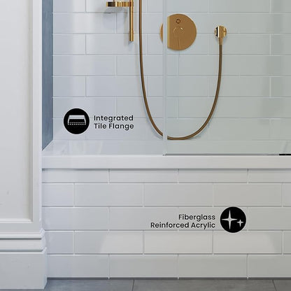 Swiss Madison Voltaire 48" x 32" Left-Hand Drain Alcove Bathtub