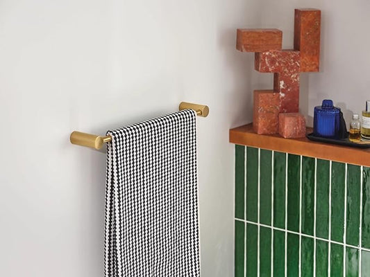 Moen Align Brushed Gold 24-Inch Modern Single -Towel Bar, YB0424BG