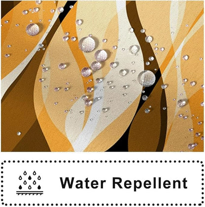 Stall Shower Curtain, Small Yellow Shower Curtain Set for Bathroom Modern Waterproof Shower Curtain Set with Hooks, 36x72 Inch