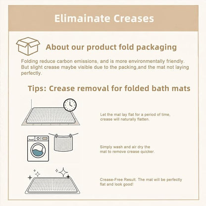 TYUU Waffle Bath Mat, Small Boho Bathroom Rugs Non Slip 24x16 Pale Beige | Super Absorbent Quick Dry Bath Rug, Non-Slip Backing, Soft Waffle Washable Farmhouse Bathroom Mats, Tub, Shower & Home Decor