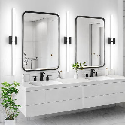 Modern Black Vanity Light Bar 40 Inch, 30W 5CCT Dimmable Bathroom Light Fixtures LED Wall Lighting Fixture