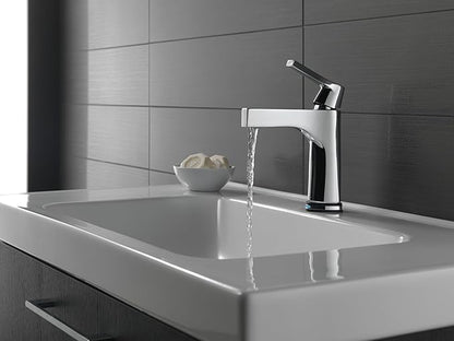 DELTA FAUCET 574T-CZ-DST Handle Bathroom Faucet with Touch2O.xt Technology Single Hole, Touchless, Champagne Bronze
