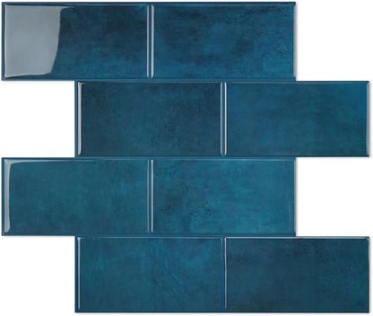 STICKGOO 10-Sheet Subway Tile Peel and Stick Backsplash, Self Adhesive Vinyl Wall Tiles, Stick on Backsplash for Kitchen and Bathroom(Thicker Design)