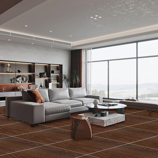 40 Sheet Vinyl Flooring 12 x 12 Peel and Stick Floor Tile Waterproof Dark Wood Vinyl Floor Tiles Clearance Self Adhesive Floor Tiles Sticky Laminate Flooring Stick on Bathroom Kitchen Basement