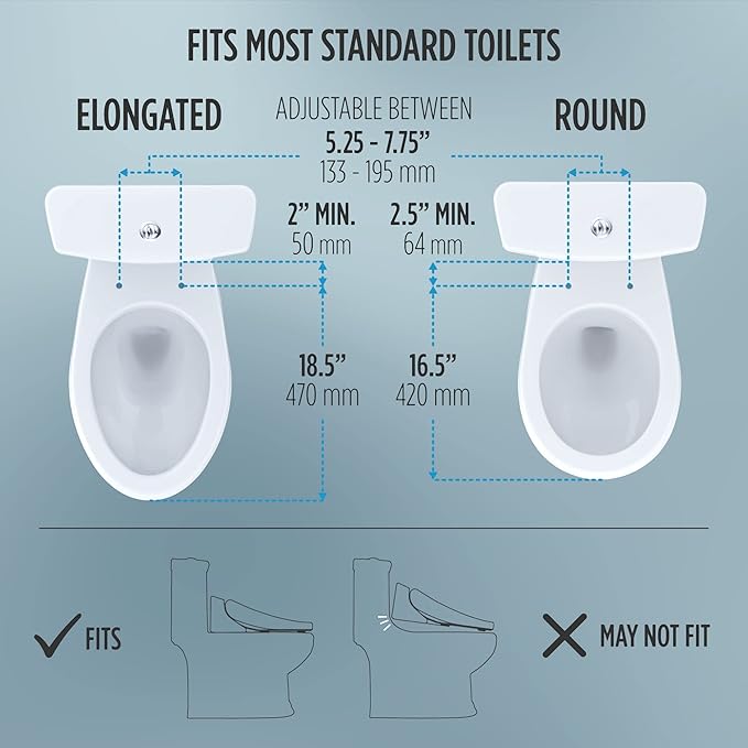 TOTO® WASHLET® C5 Electronic Bidet Toilet Seat with PREMIST and EWATER+ Wand Cleaning, Round, Cotton White - SW3083#01