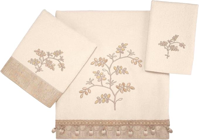 Avanti Linens - Fingertip Towel, 100% Soft & Absorbent Cotton Towel, Nature-Inspired Home Decor (Willow)