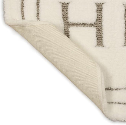 Mohawk Home Hers Casual Novelty; Solid Ivory 1' 5" X 2' Bath Mat Perfect for Bathroom