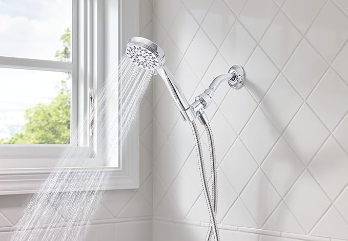 Moen 20016 Ignite Dual Hand Held And Multi Function Shower Head Combo Package With Hose And Diverter, Chrome, 3.75"