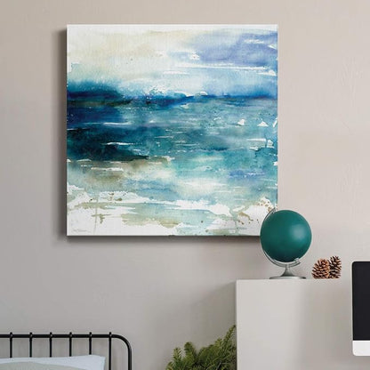 Renditions Gallery Ocean Break Wall Art, Premium Gallery Wrapped Canvas Decor, Ready to Hang, 24 in H x 24 in W, Made in America Print