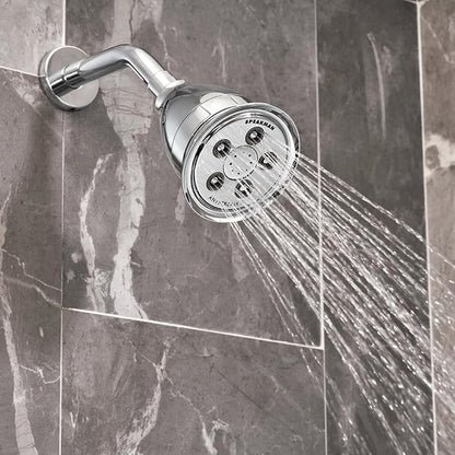 Anystream Filtered 3-Spray Polished Chrome Low Flow Shower Head 2.0-GPM (7.6LPM)