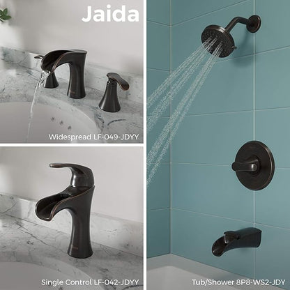 Pfister Jaida Bathroom Sink Faucet, Single Control, 1-Handle, Single Hole, Tuscan Bronze Finish, LF042JDYY