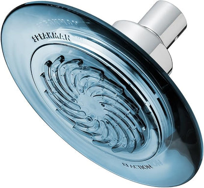 Speakman S-4000-E175 The Reaction 1.75 gpm Low Flow Shower Head, Blue/Chrome