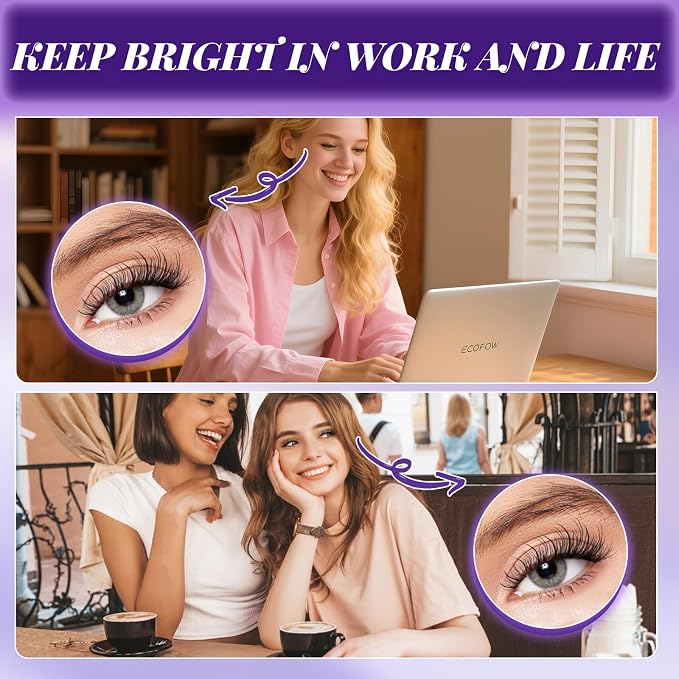 B&Q Natural Lash Clusters 05 - Cluster Eyelash Extensions, Pestañas Postizas Naturales Style Eyelashes Comfort Fit - Day-to-Night Natural Effect - Office & Date Ready For Effortless Beauty(8-16mix)