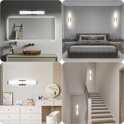 Bathroom Vanity Light 2700/3000/3500/4000/5000k Dimmable, Black Modern Matte for Vanity Lighting Over Mirror LED, 24 inch IP44 25W Equivalent to Incandescent 250W, ETL Listed (1 Pack)