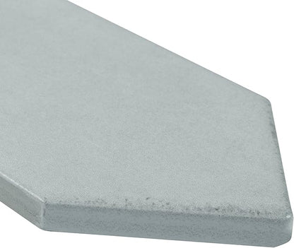 M S International Renzo Sky Glossy Ceramic Picket Wall Tile for Bathroom, Kitchen Backsplash, Accent, and Shower - Sample