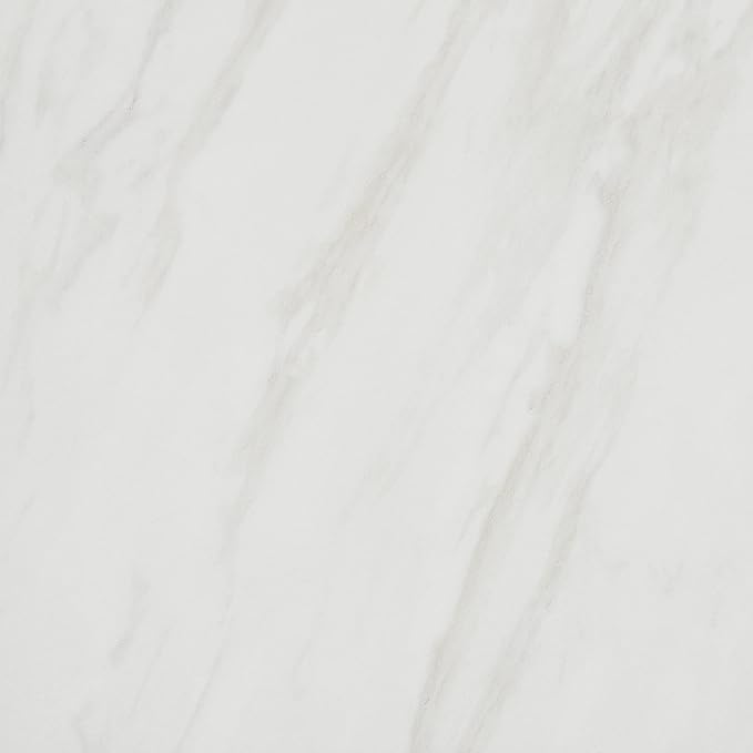 Daltile Perpetuo 12" X 12" Porcelain Marble Look Floor & Wall Tile in Polished Timeless White (13 pieces per carton) (12.22 sqft per carton)