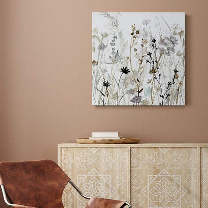Renditions Gallery Wildflower Mist Wall Art, Premium Gallery Wrapped Canvas Decor, Ready to Hang, 10 in H x 10 in W, Made in America Print