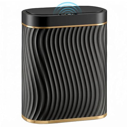 Ogikey Bathroom Small Trash Can with Automatic Touchless Lid, 2.6 Gallon Smart Garbage Can Narrow Waterproof Trash Bin for Bedroom, Office, Living Room