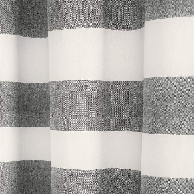 Lush Decor Navy and Gray Cape Cod Cotton Shower Curtain (72" x 72")