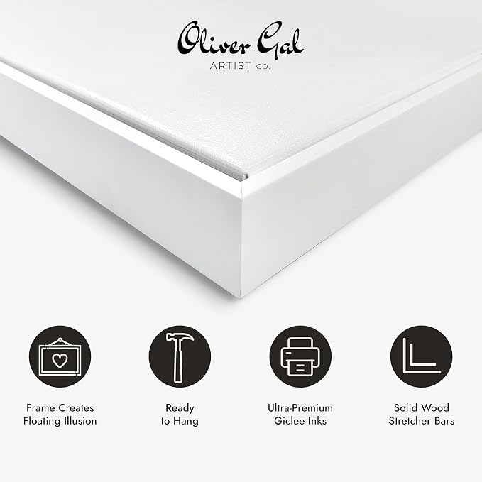 The Oliver Gal Artist Co. Typography and Quotes Contemporary Canvas Art - Couture Road Sign Rococo Gold, Wall Art for Living Room, Bedroom, and Bathroom, 45 in x 30, White and Gold Home Decor