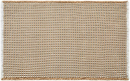 TYUU Waffle Bath Mat, Boho Bathroom Rugs Non Slip, 36x24 Khaki & White | Super Absorbent Quick Dry Bath Rug, Non-Slip Backing, Soft Waffle Washable Farmhouse Bathroom Mats, Tub, Shower & Home Decor