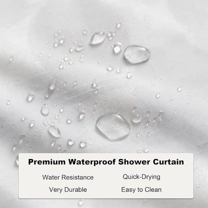 Cute Ocean Sea Turtle Shower Curtain Modern Nautical Kids Tropical Luxury | Nature Shower Curtains for Bathroom, Waterproof Bath Curtain with Hooks Machine Washable Bathtub Curtains 72x84 Inch Blue