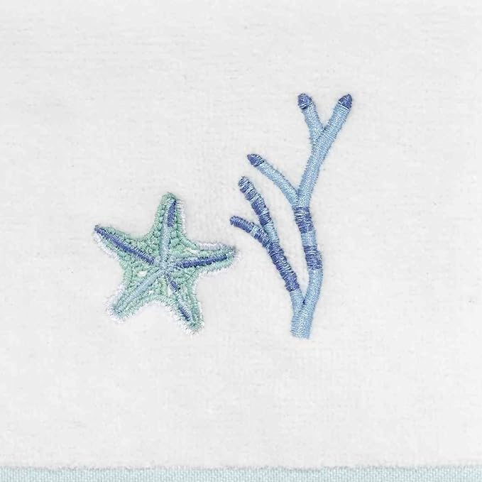 Avanti Linens - Fingertip Towel, Soft & Absorbent Bathroom Essentials, Sealife Home Decor (Ocean Friends Collection)