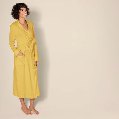 Amazon Essentials Women's Lightweight Waffle Full-Length Bath Robe (Available in Plus Size)