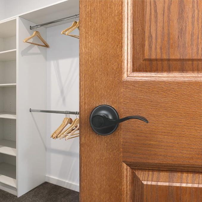 Design House 778878 Springdale Dummy Door Lever Matte Black