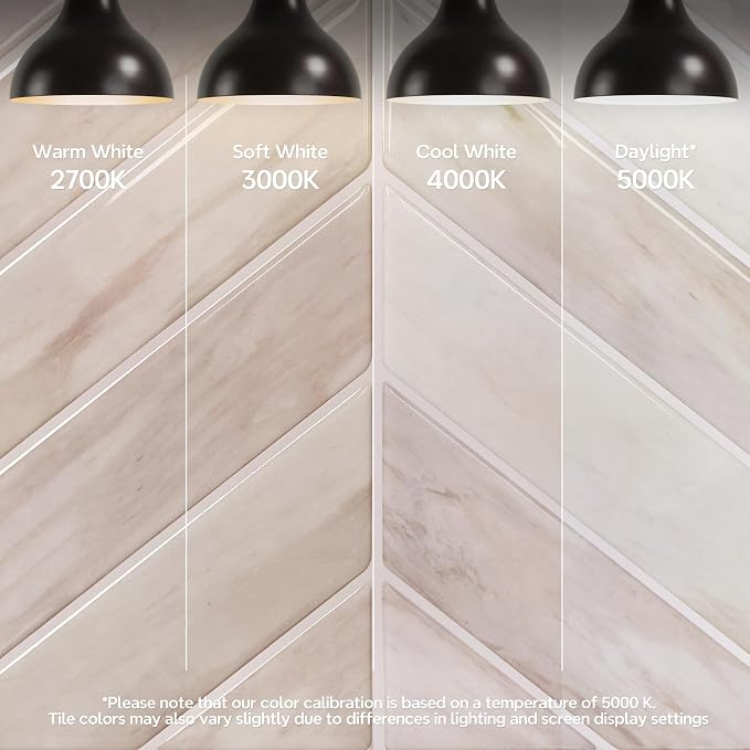 STICKGOO Herringbone Peel and Stick Backsplash, Eurasian Wood, 10 Sheets | 12.6 x 9.7 in, Thicker Rectangular Vinyl Stick-On Wall Tiles, Easy Alignment, Waterproof, Easy to Clean, Kitchen/Bathroom